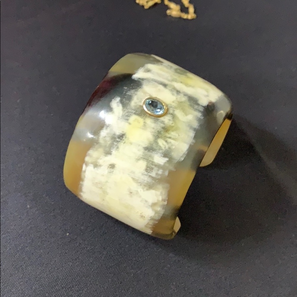 AP Kenya One of a Kind Horn Cuff with Rhinestone